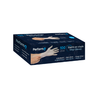 Image sur Gants de vinyle jetables transparent - Extra-Large